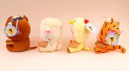 正版十二生肖悠嘻猴公仔套裝 萌趣生肖，超值收藏